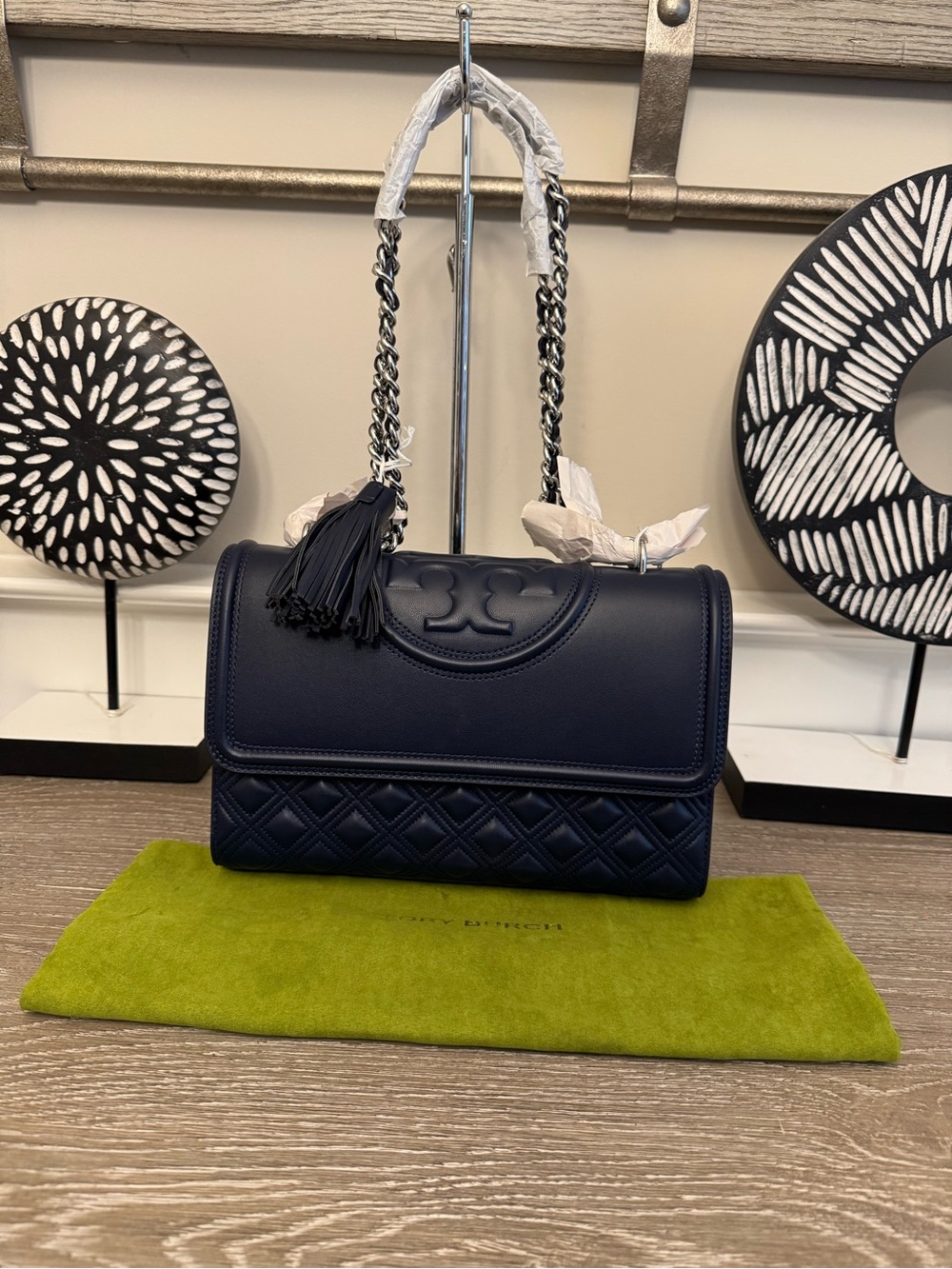 Tory Burch Fleming Quilted Leather Shoulder Bag